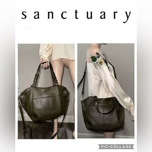 Sanctuary Leather Crossbody Satchel Bag